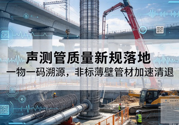 庄河声测管质量新规落地，一物一码溯源，非标薄壁管材加速清退